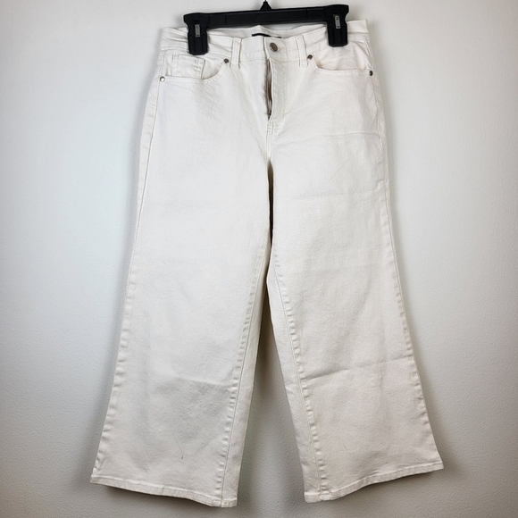 Boston proper off white Cropped straight leg jeans Size 30 - Picture 1 of 9